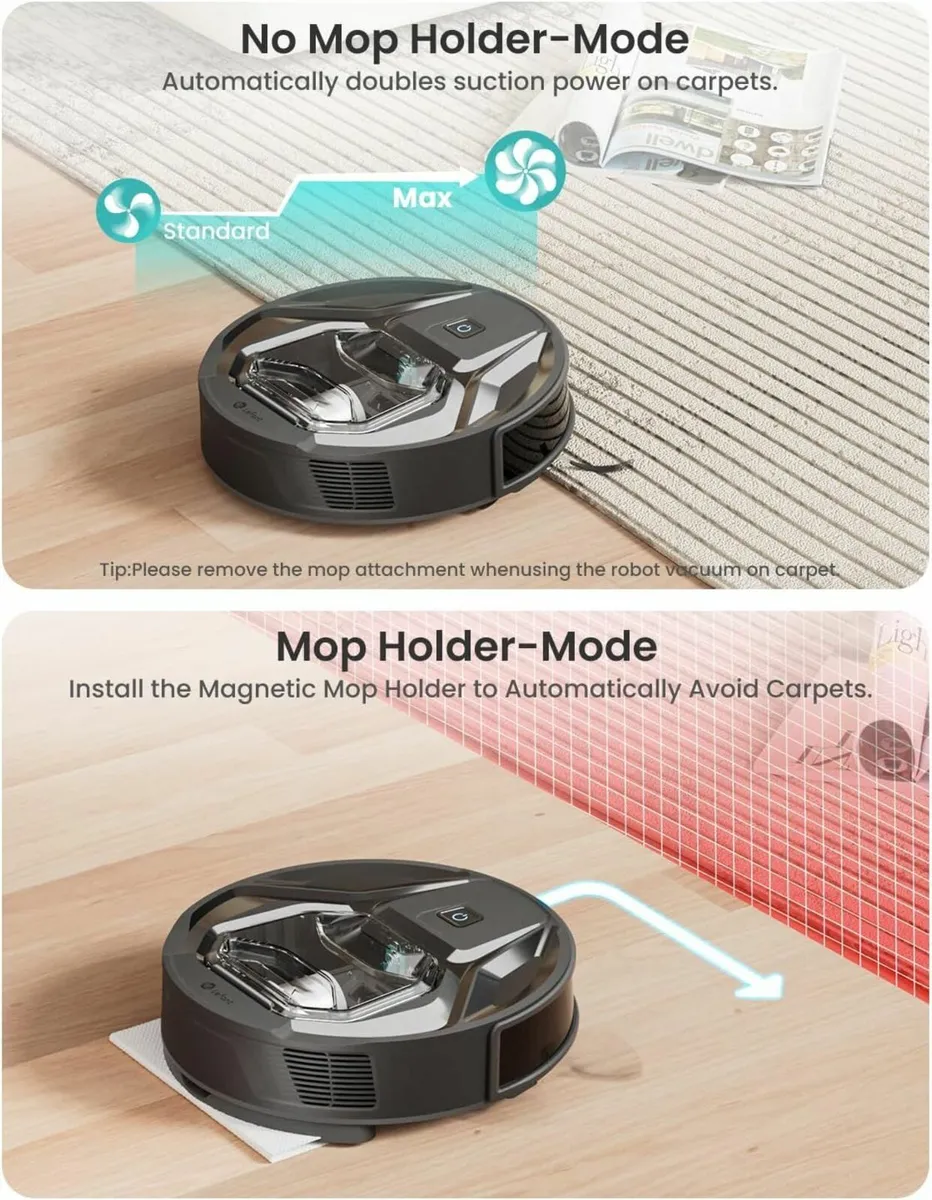 Robot Vacuum Cleaner With Mop Strong Suction - Image 3