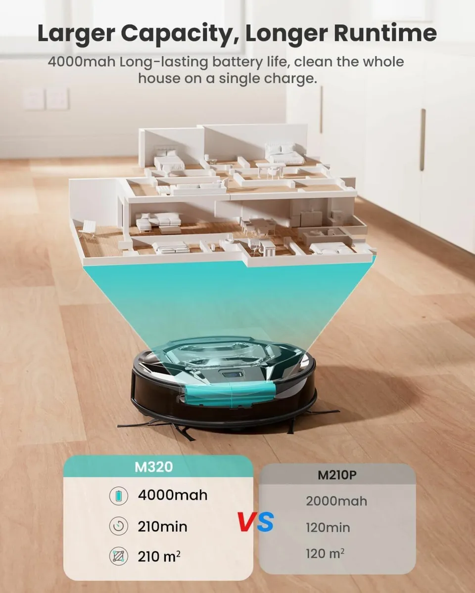 Robot Vacuum Cleaner With Mop Strong Suction - Image 4