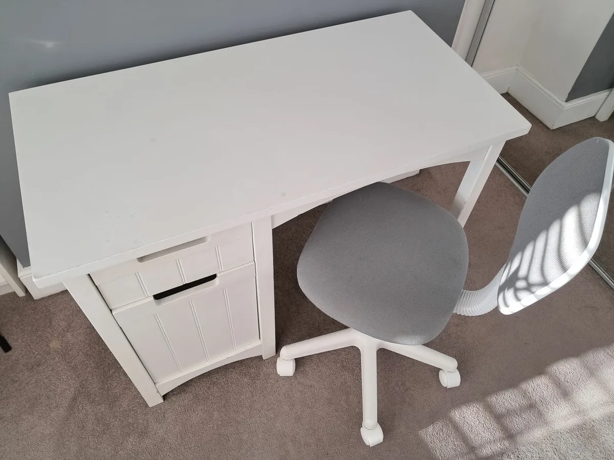 IKEA Single Bed with Desk & Chair - Image 4