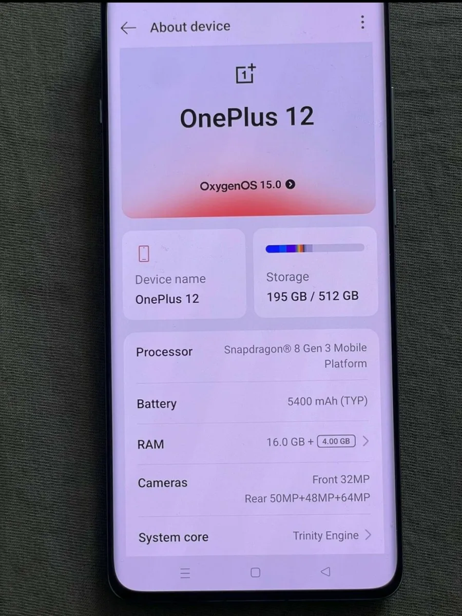 OnePlus 12 mobile phone - 16GB RAM, 512GB Storage - Image 4