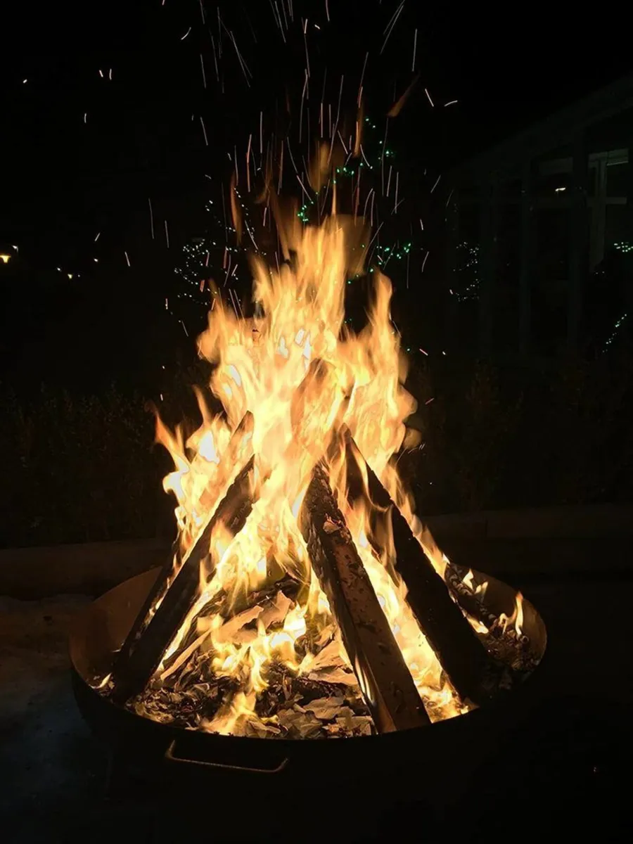 Large Round Fire Pit Bowl firepit 80cm - Image 3