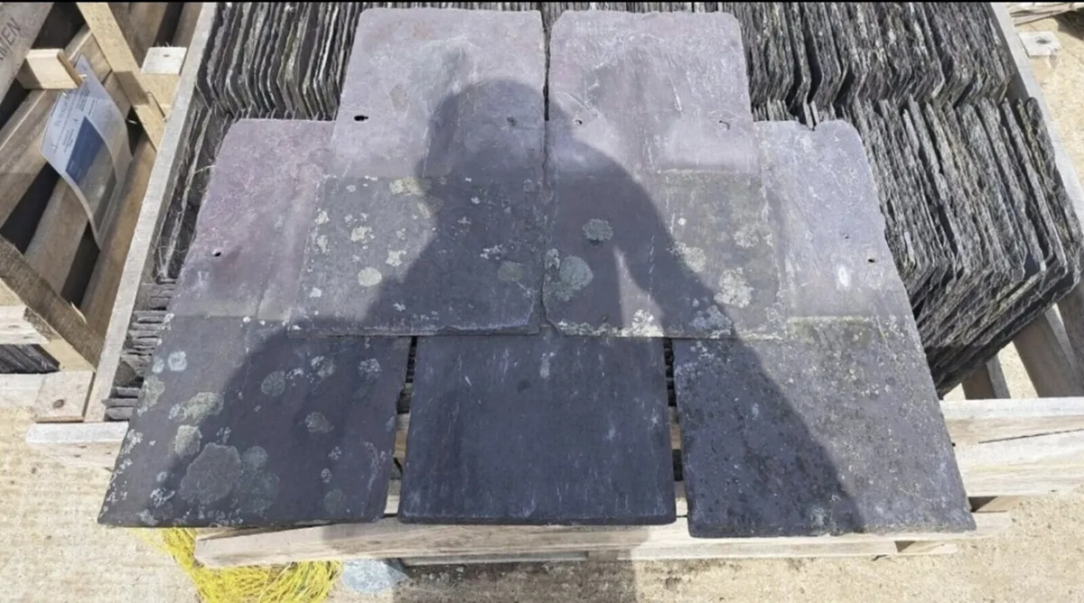 All Sizes Reclaimed Bangor Blue Slates - Image 1