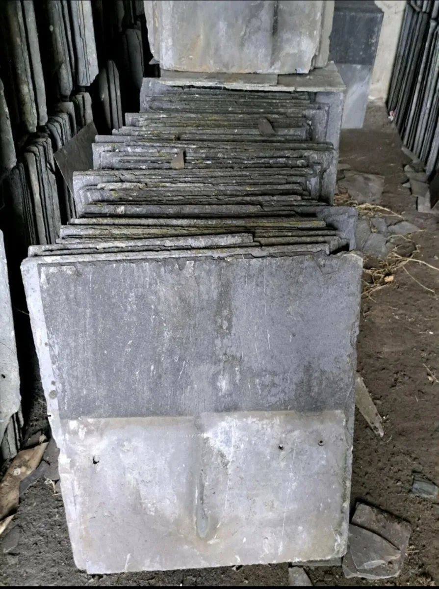 All Sizes Reclaimed Bangor Blue Slates - Image 2