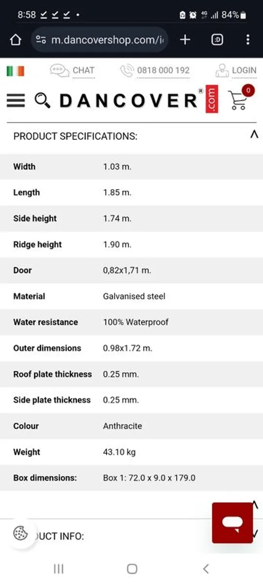 Garden shed - new in box - steel / waterproof - Image 4