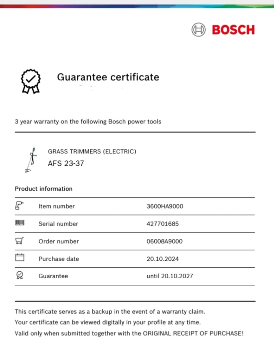 Bosch Brushcutter AFS 23-37 Strimmer - Image 3