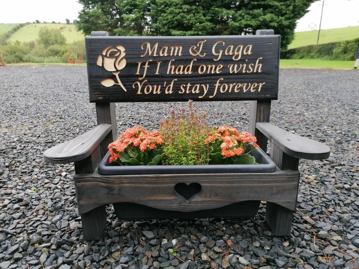 Personalised planter bench - Image 2