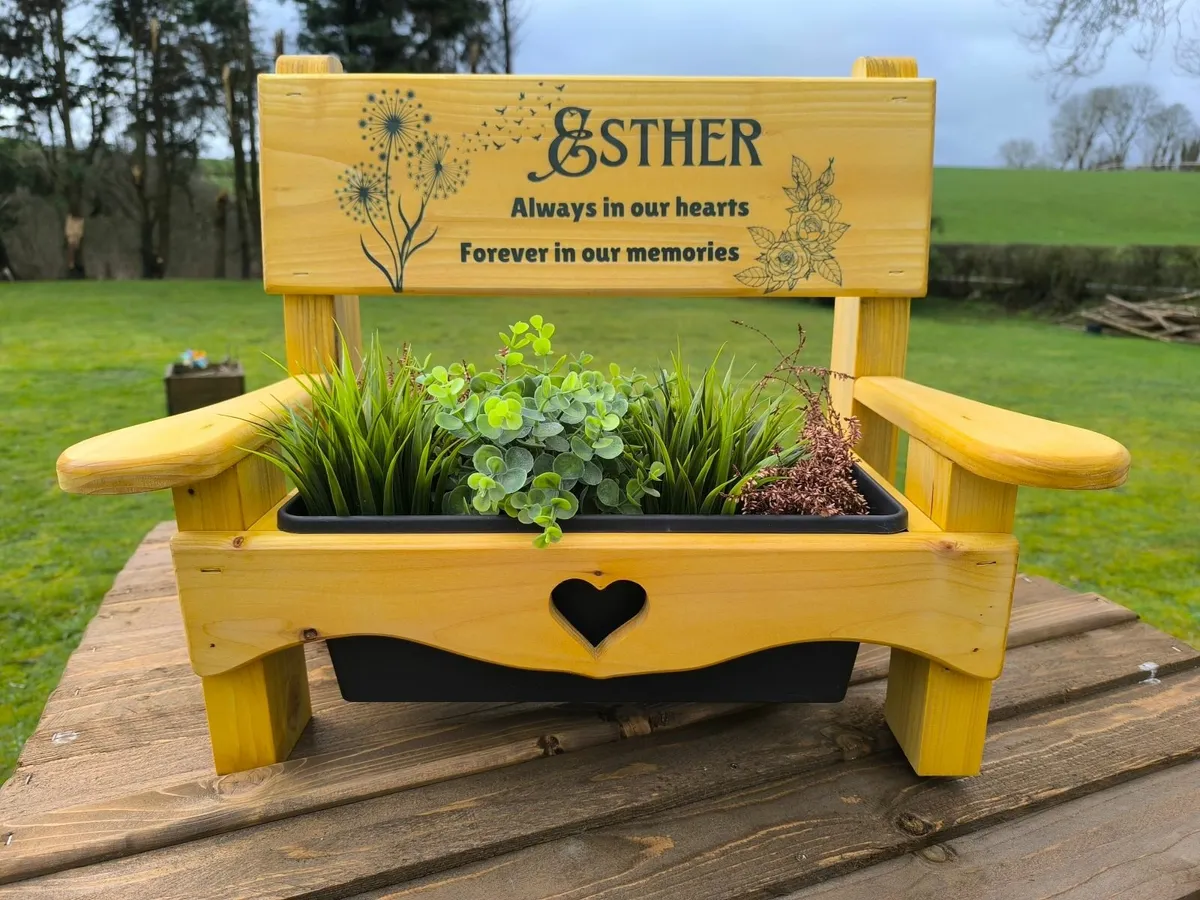 Personalised planter bench - Image 4