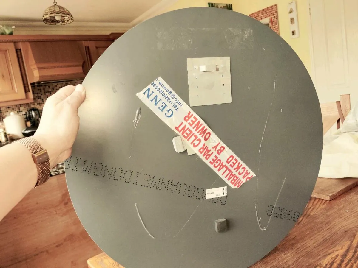 LARGE ROUND MOSAIC, 23"Hand Tiled Wall Mirror ! - Image 3