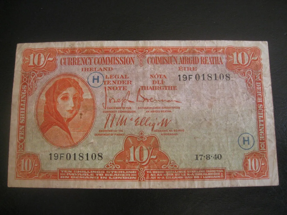 10 Shilling Lavery Notes - 100 Euros Each - Image 1