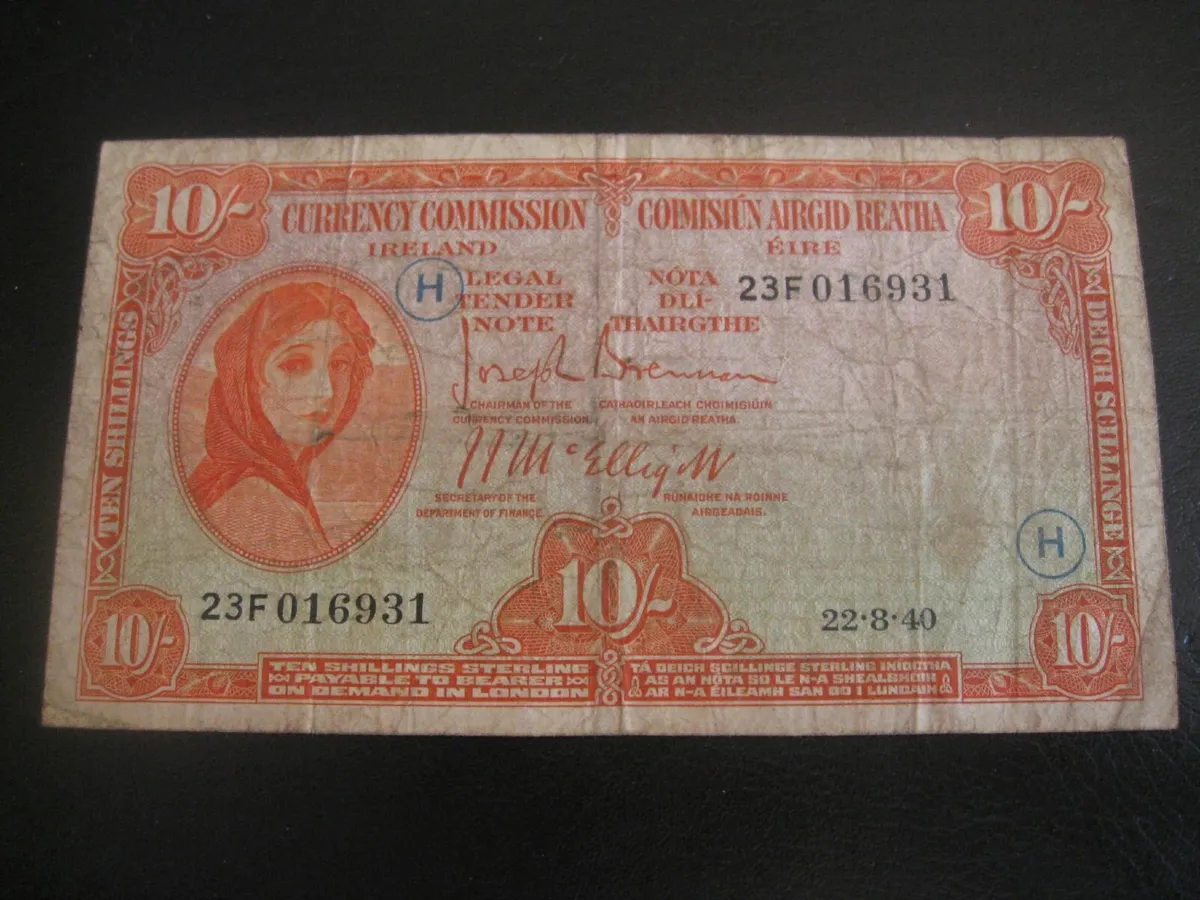 10 Shilling Lavery Notes - 100 Euros Each - Image 3