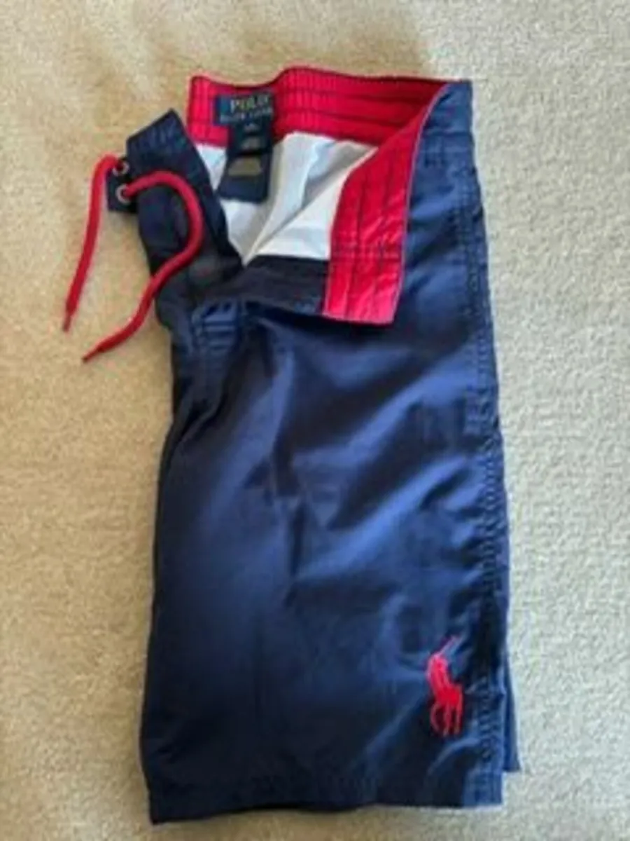 Ralph Lauren Navy Boys Swim Shorts age 10-12 - Image 1