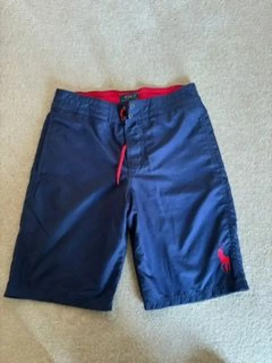 Ralph Lauren Navy Boys Swim Shorts age 10-12 - Image 2