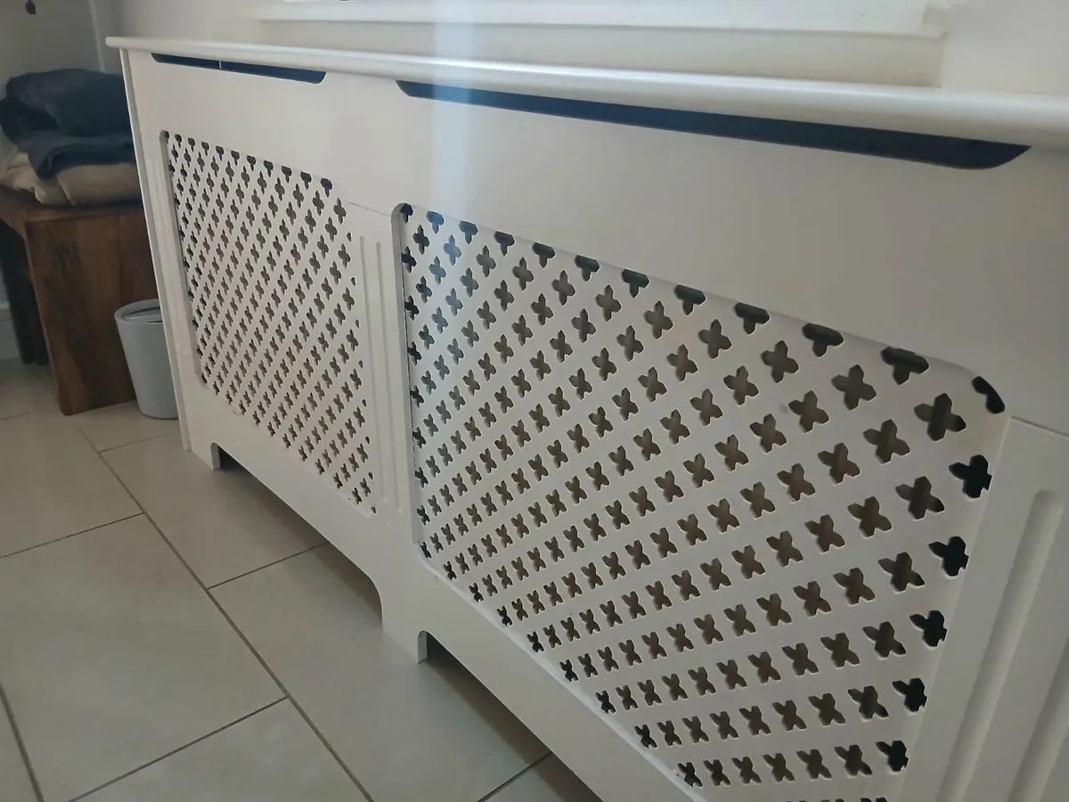 Cream/white radiator cover - Image 4