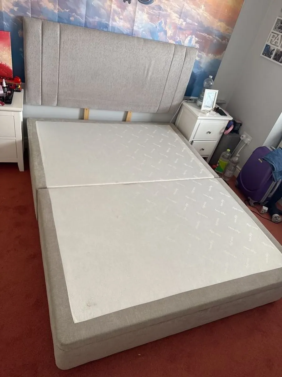 king frame bed with storage - Image 1