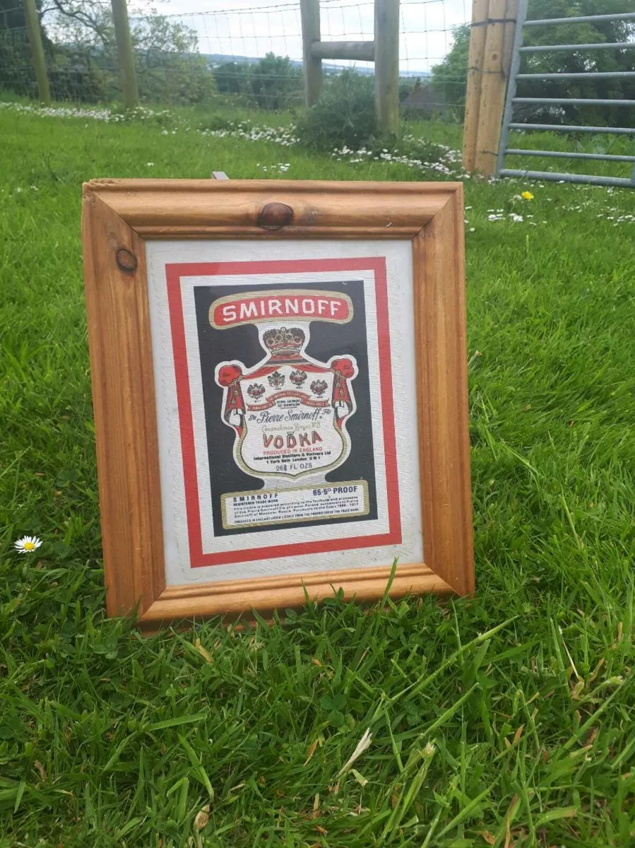 Framed Smirnoff Sign - Image 1