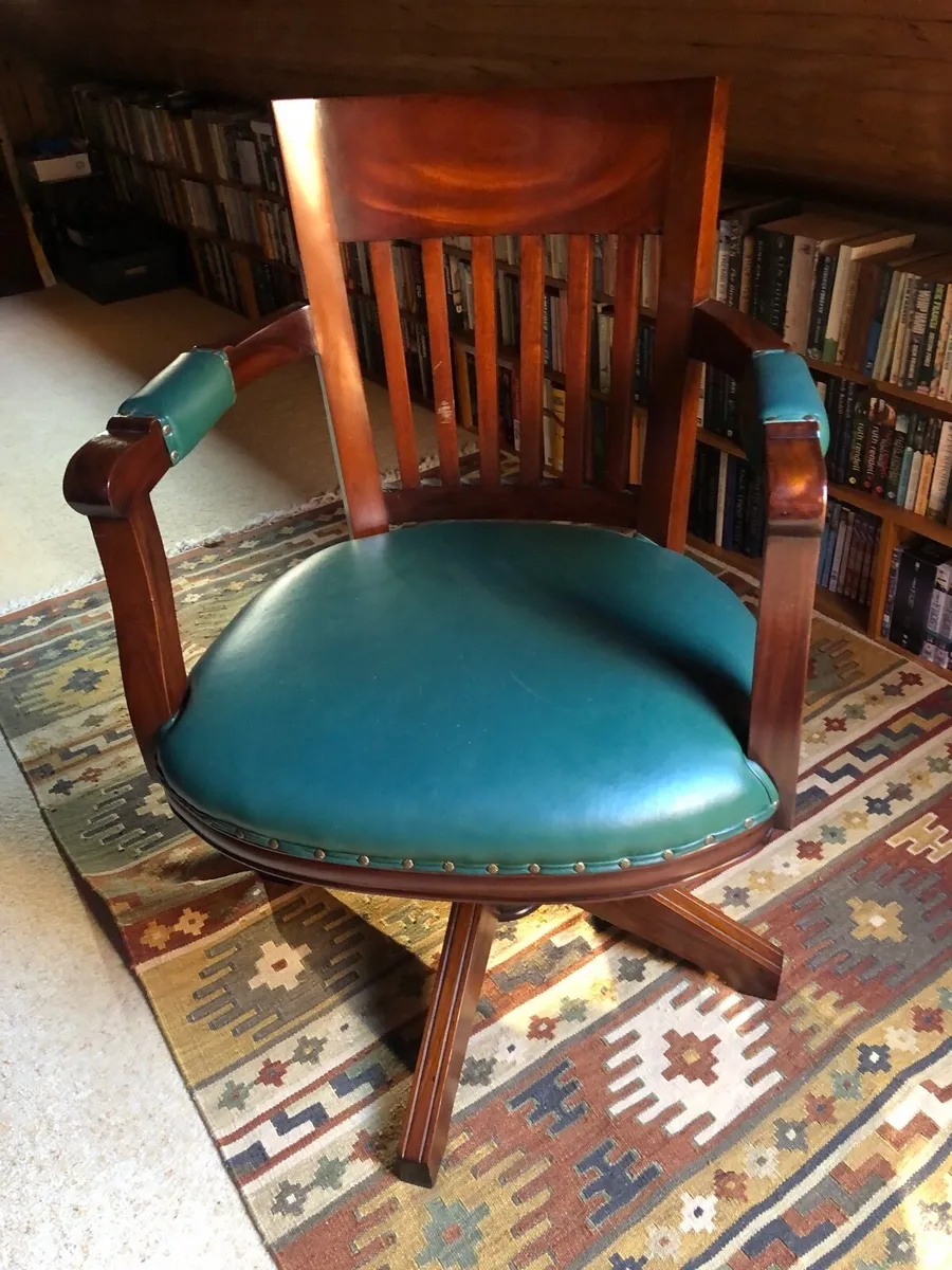Antique Library Chair - Image 1