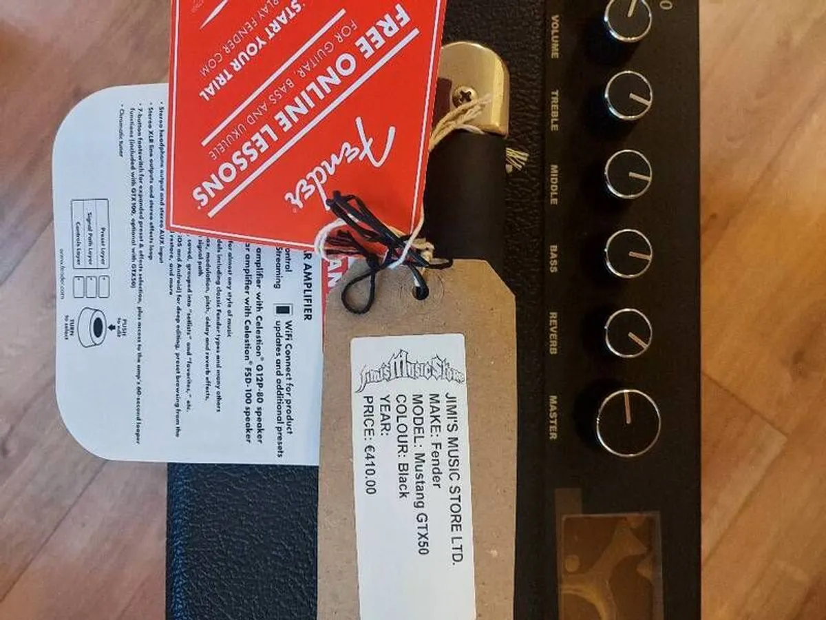Fender Mustang GTX50 Modelling Amp - Image 1