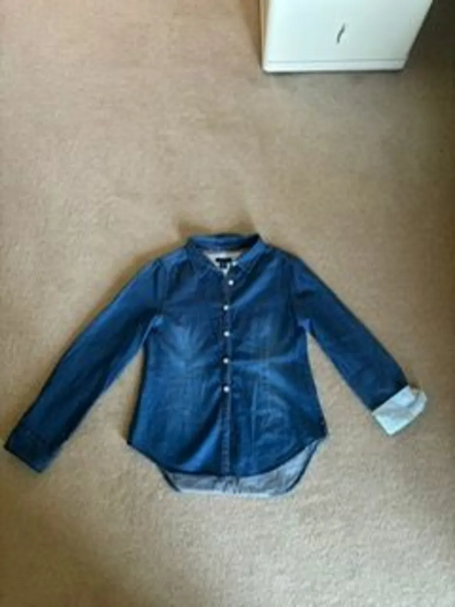 Tommy Hilfiger Girls Denim Shirt age 8-10 - Image 2