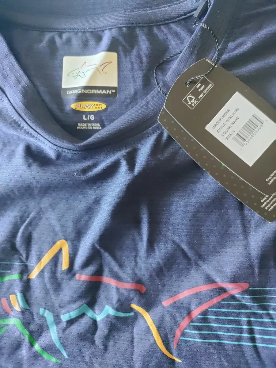 Greg Norman T Shirt L New - Image 4
