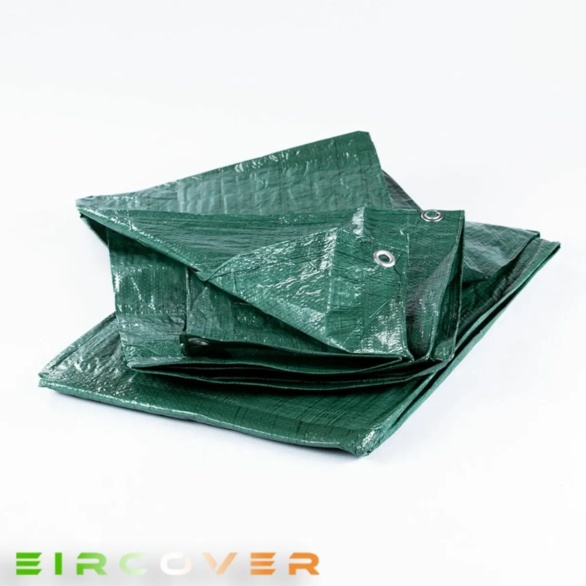 Budget Tarpaulin 4.5m x 9m (15' -30') 80 gsm green - Image 3