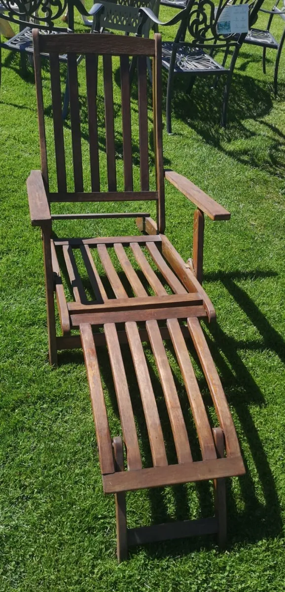 Pair of Sun Loungers c/w Cushions - Image 2