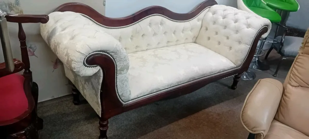 Victorian Style Scroll Ended Sofa - Image 2