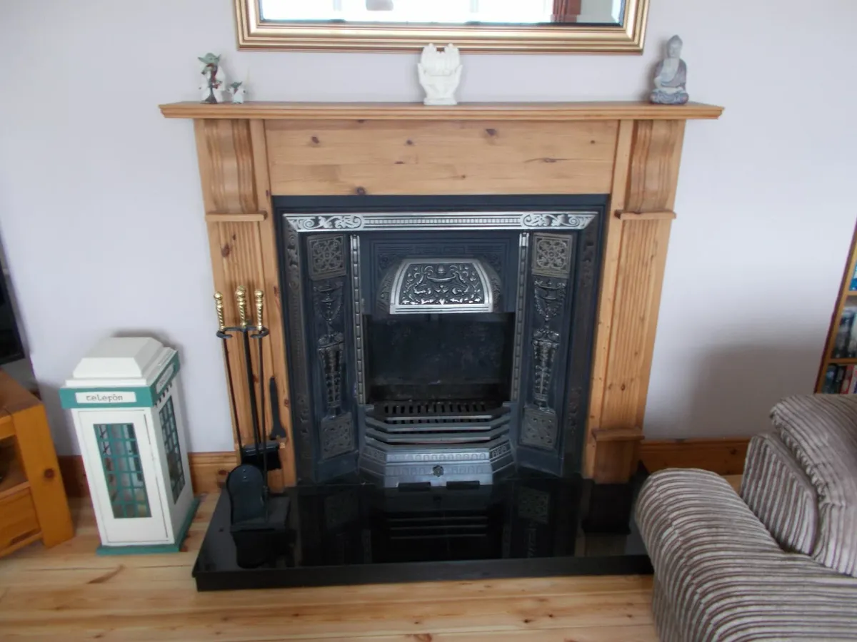Fireplace Surround, Grate, and Front Piece - Image 1