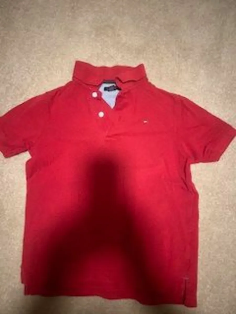 Tommy Hilfiger Red Polo age 4-5 - Image 2