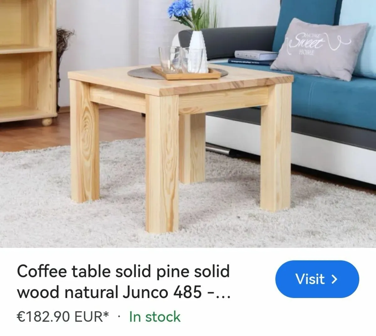 Solid Quality Modern coffee table 3months old - Image 2