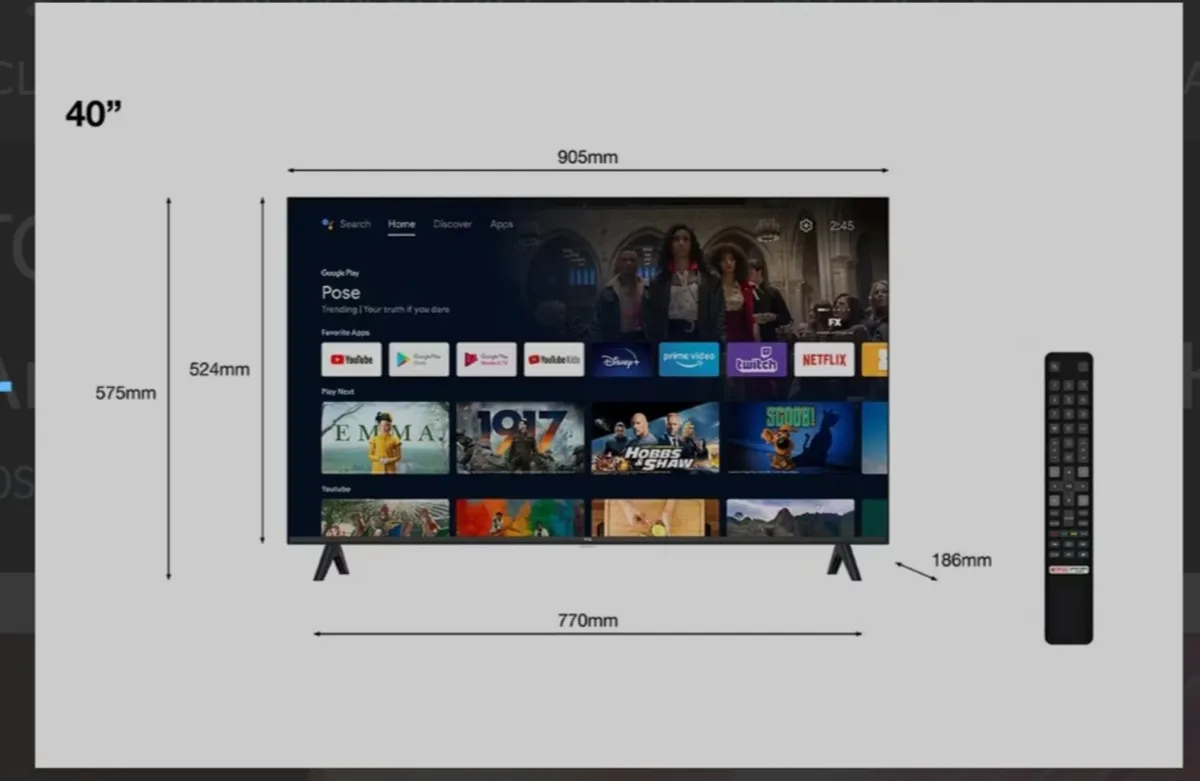 TCL 40" Android Smart TV - Image 2