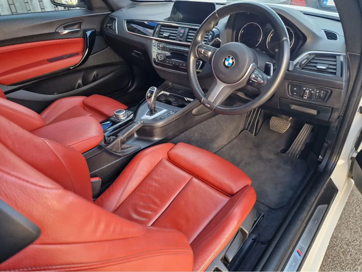 BMW 2 Series 220I M Sport Auto Coupe White / RED - Image 4