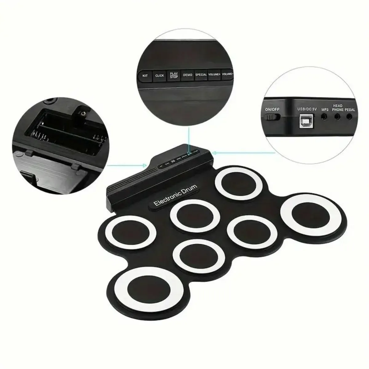 Jazz Mini Set with USB MIDI, Headphone Jack, Built - Image 4