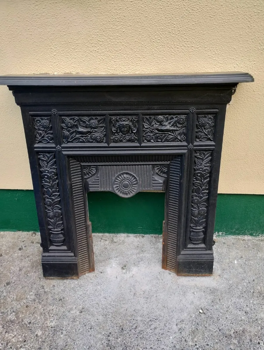 Cast iron fireplace surround - Image 2