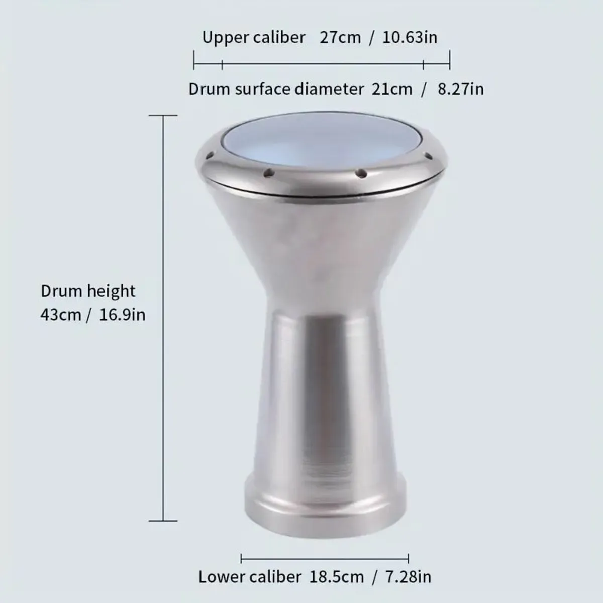 East Beck Drum: 21.59 cm Hand Drum with PVC Skin - Image 4