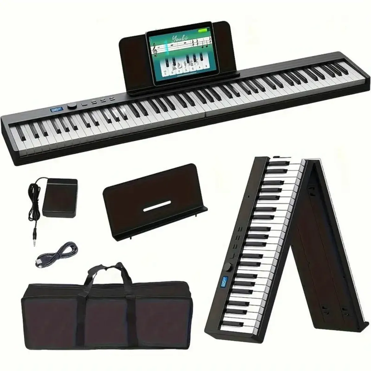 Portable 88-Key Smart Electronic Piano Keyboard - Image 2