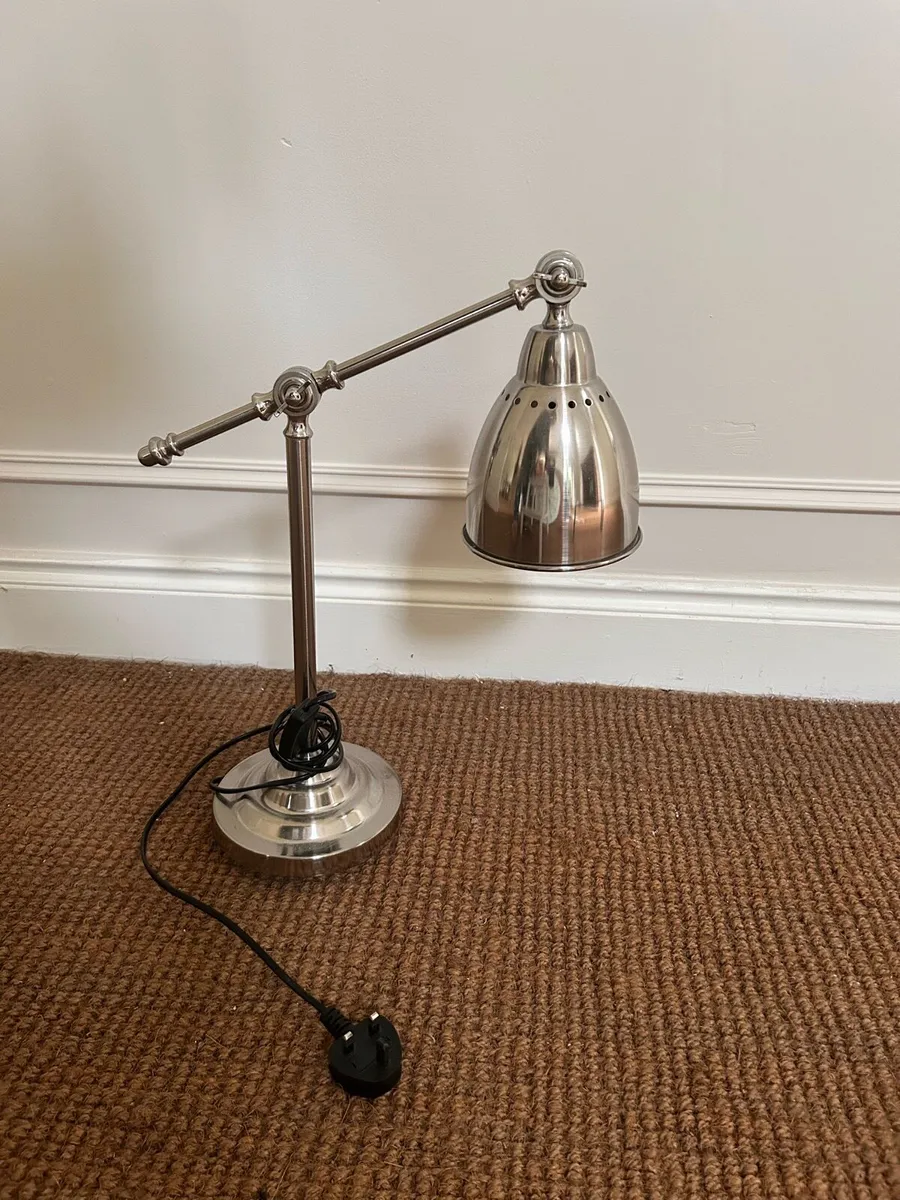 Chrome desk lamp