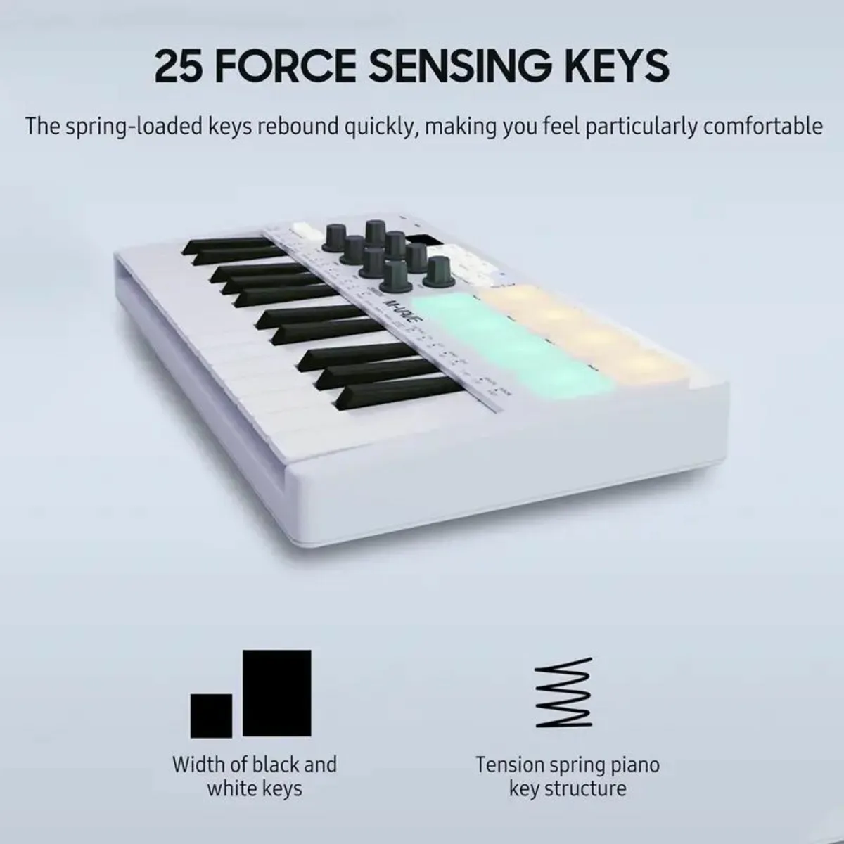 25-Key MIDI Control Keyboard Mini Portable - Image 3