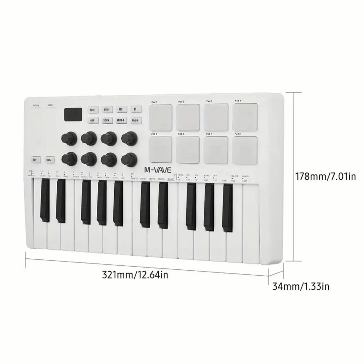 25-Key MIDI Control Keyboard Mini Portable - Image 4