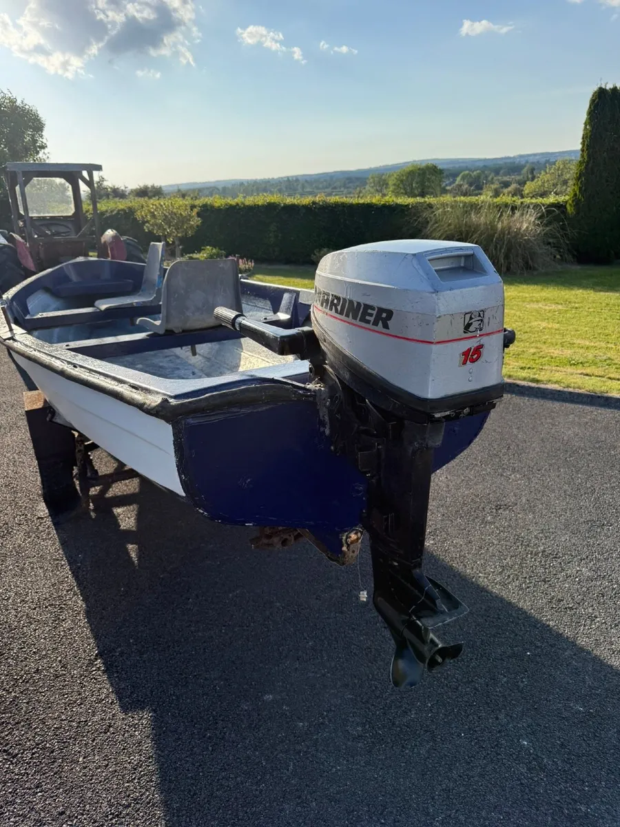 Lake boat, trailer and 15hp engine - Image 4
