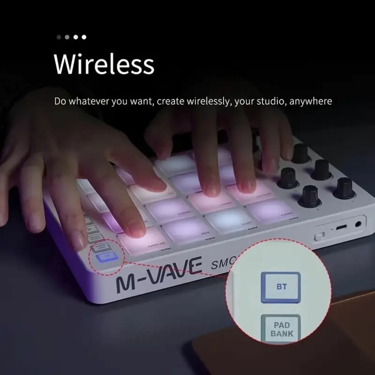 FF Bonfires Portable MIDI Controller with 16 Drum - Image 1