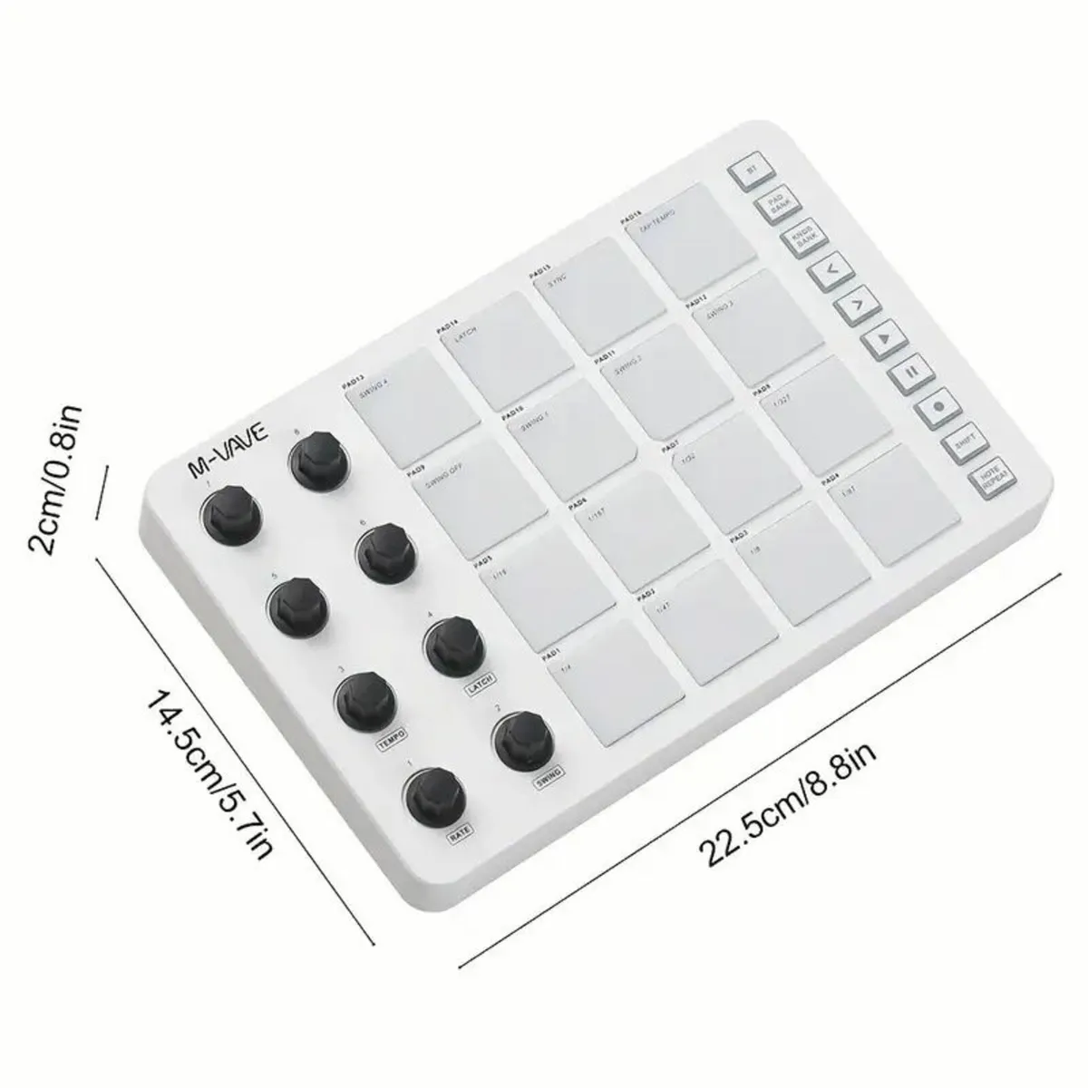 FF Bonfires Portable MIDI Controller with 16 Drum - Image 3