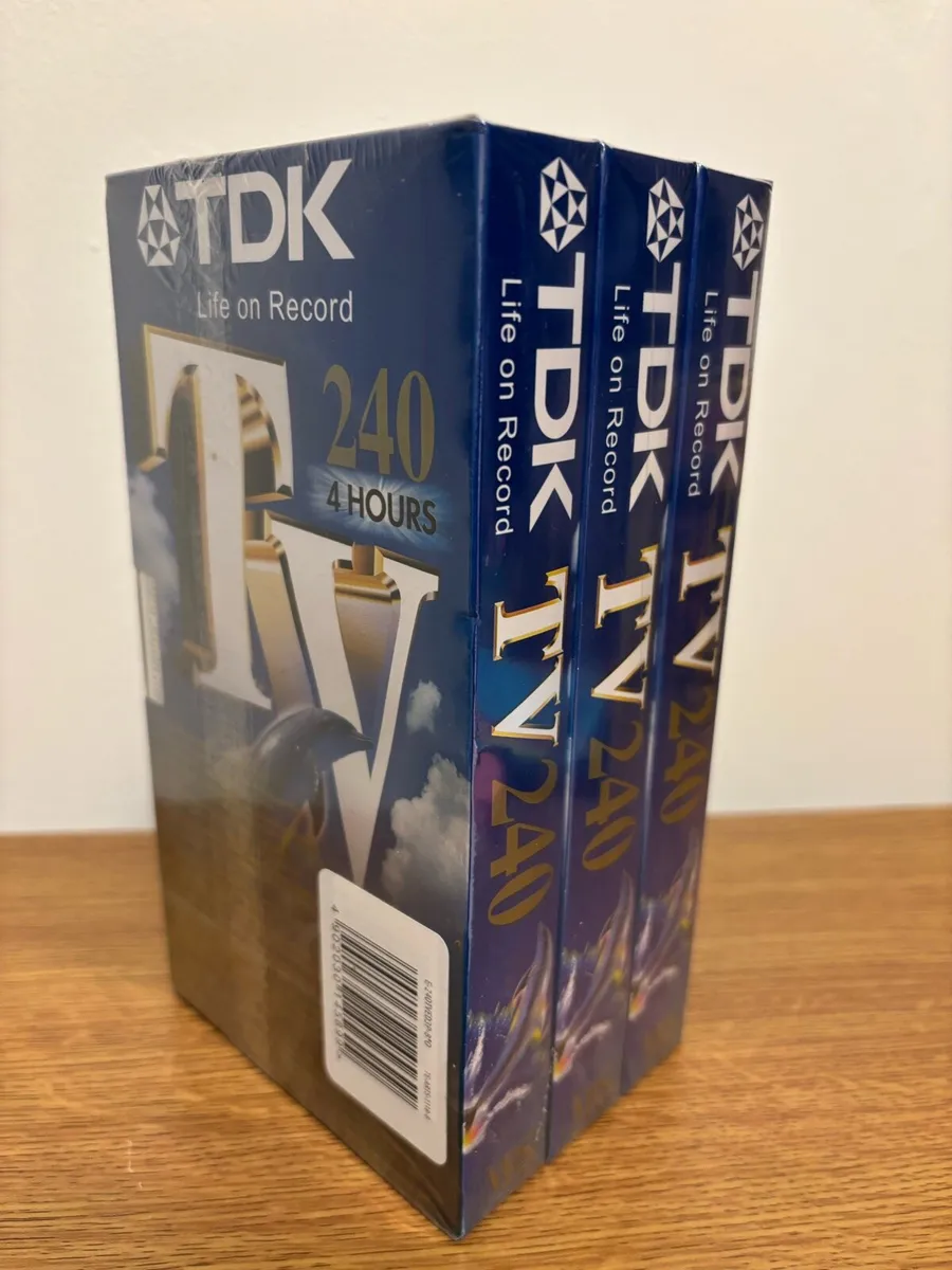 Brand New TDK Blank VHS Cassette Tapes - Image 2