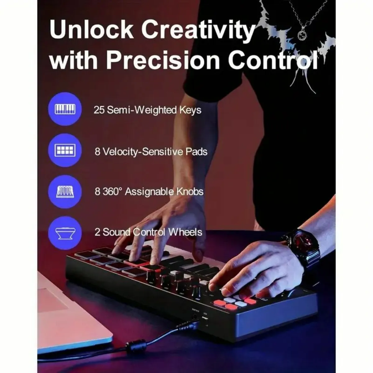 KB-25mini USB MIDI Keyboard - Image 4