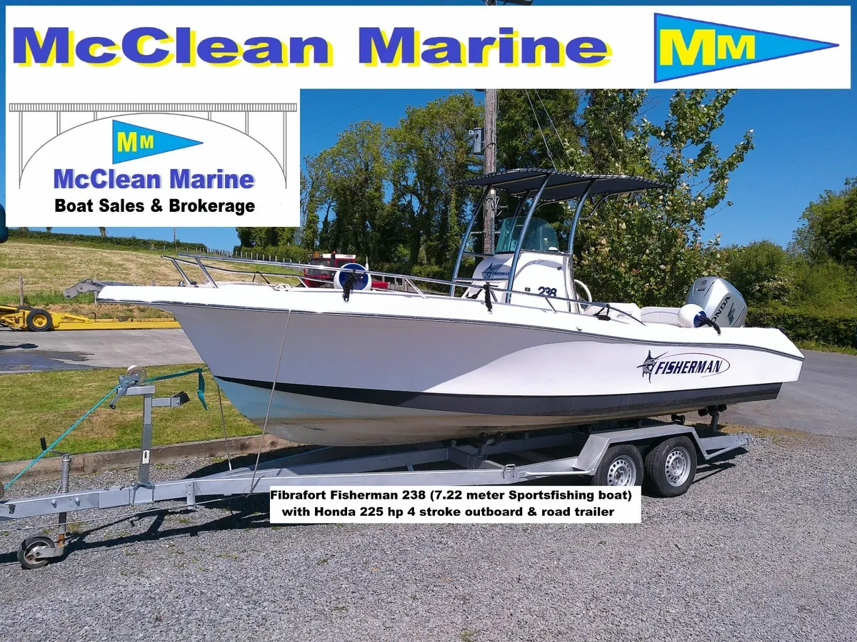 Fibrafort Fisherman 238 Sports-fishing boat - Image 1