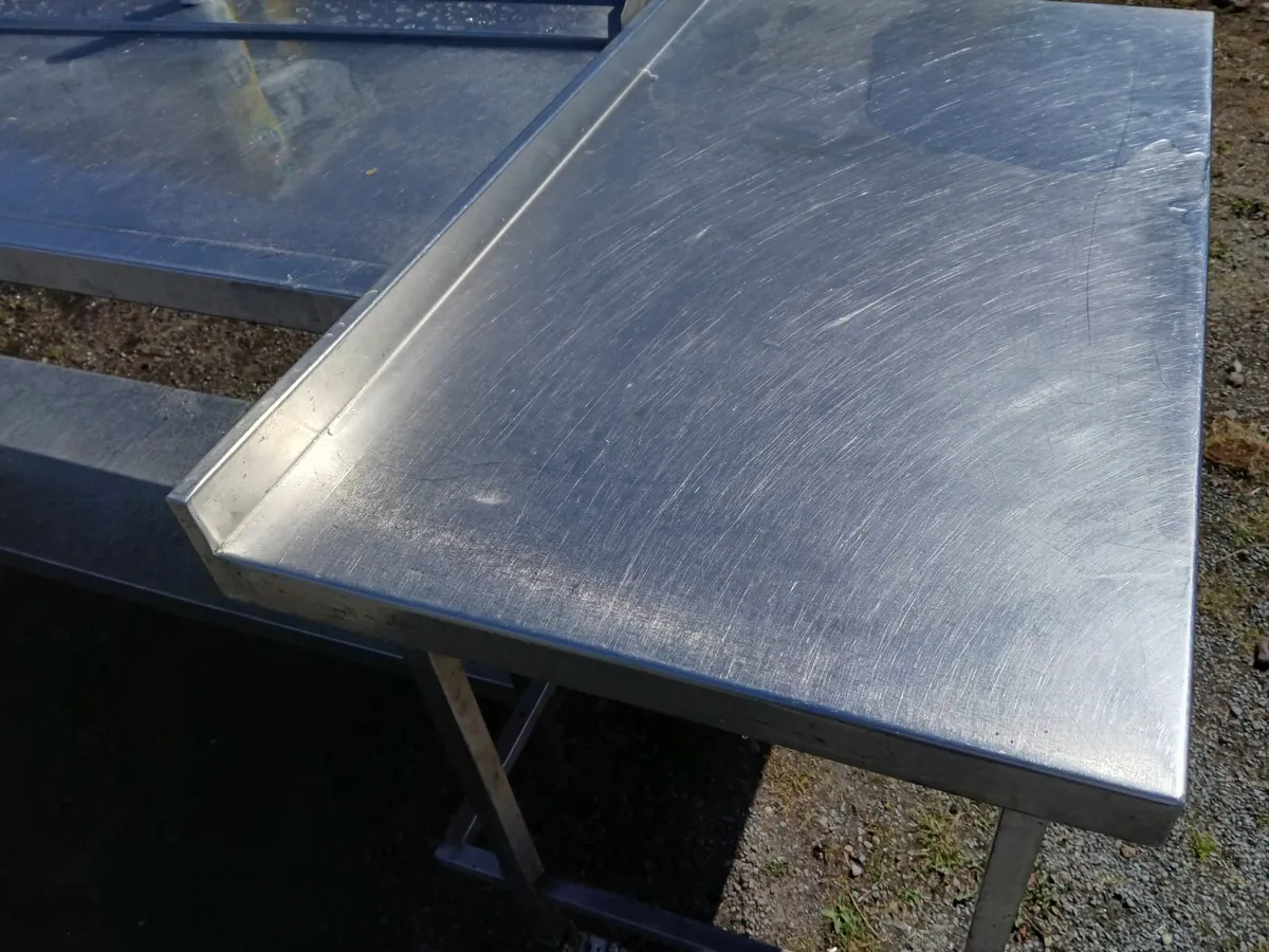 Stainless steel table on wheels ...delivered - Image 1