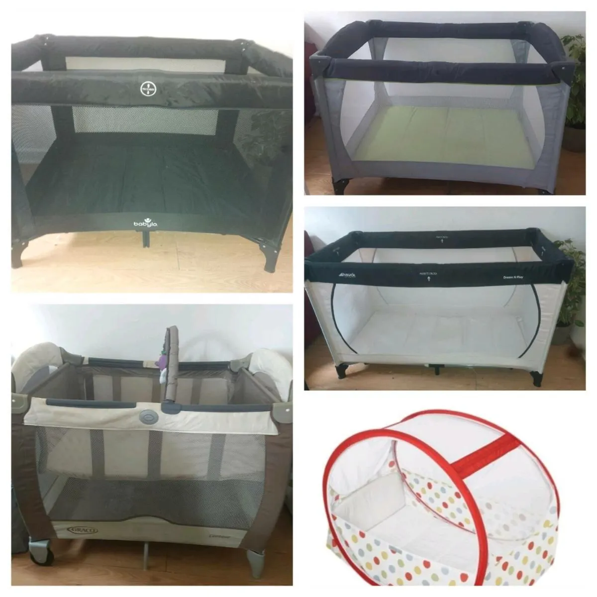 Baby travel cots pop up tent - Image 1