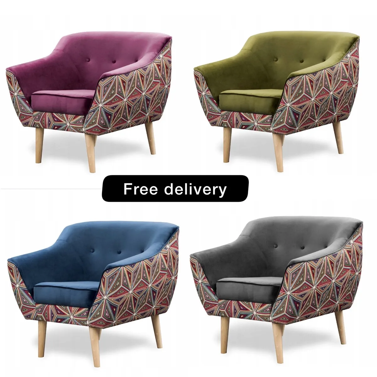 PATTERNED ARMCHAIR - Image 1