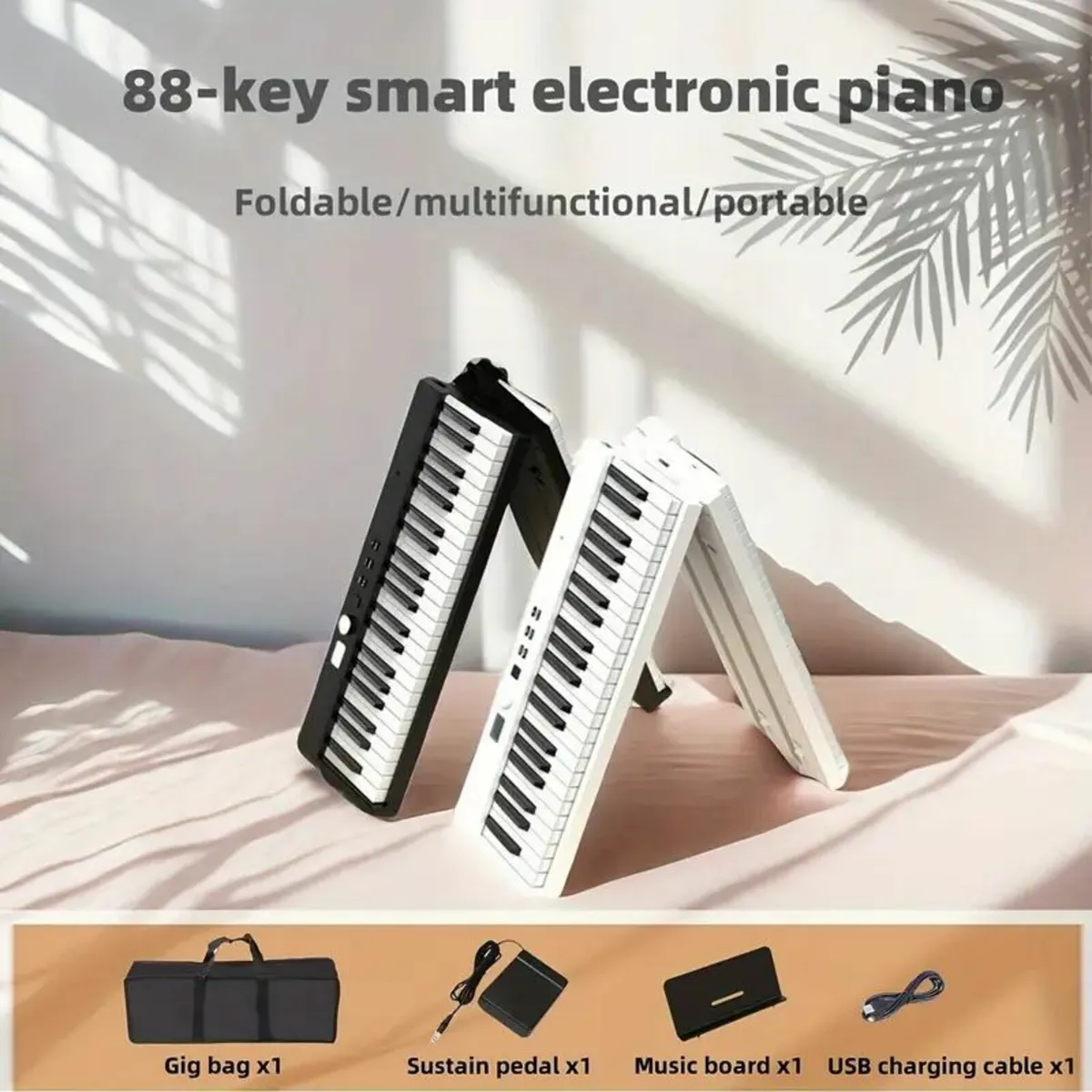 Portable 88-Key Foldable Dual Keyboard Piano - Image 3