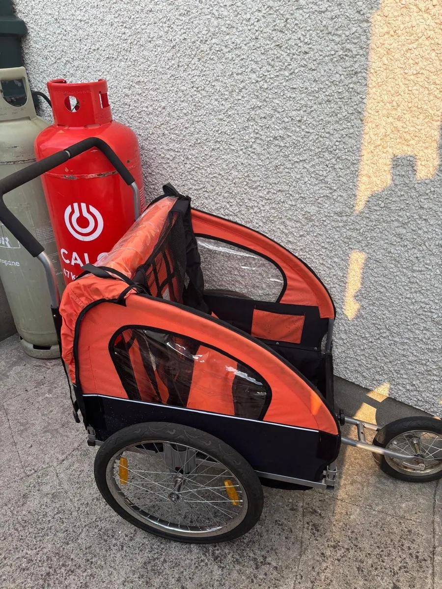 2 in 1 bike trailer buggy stroller kids