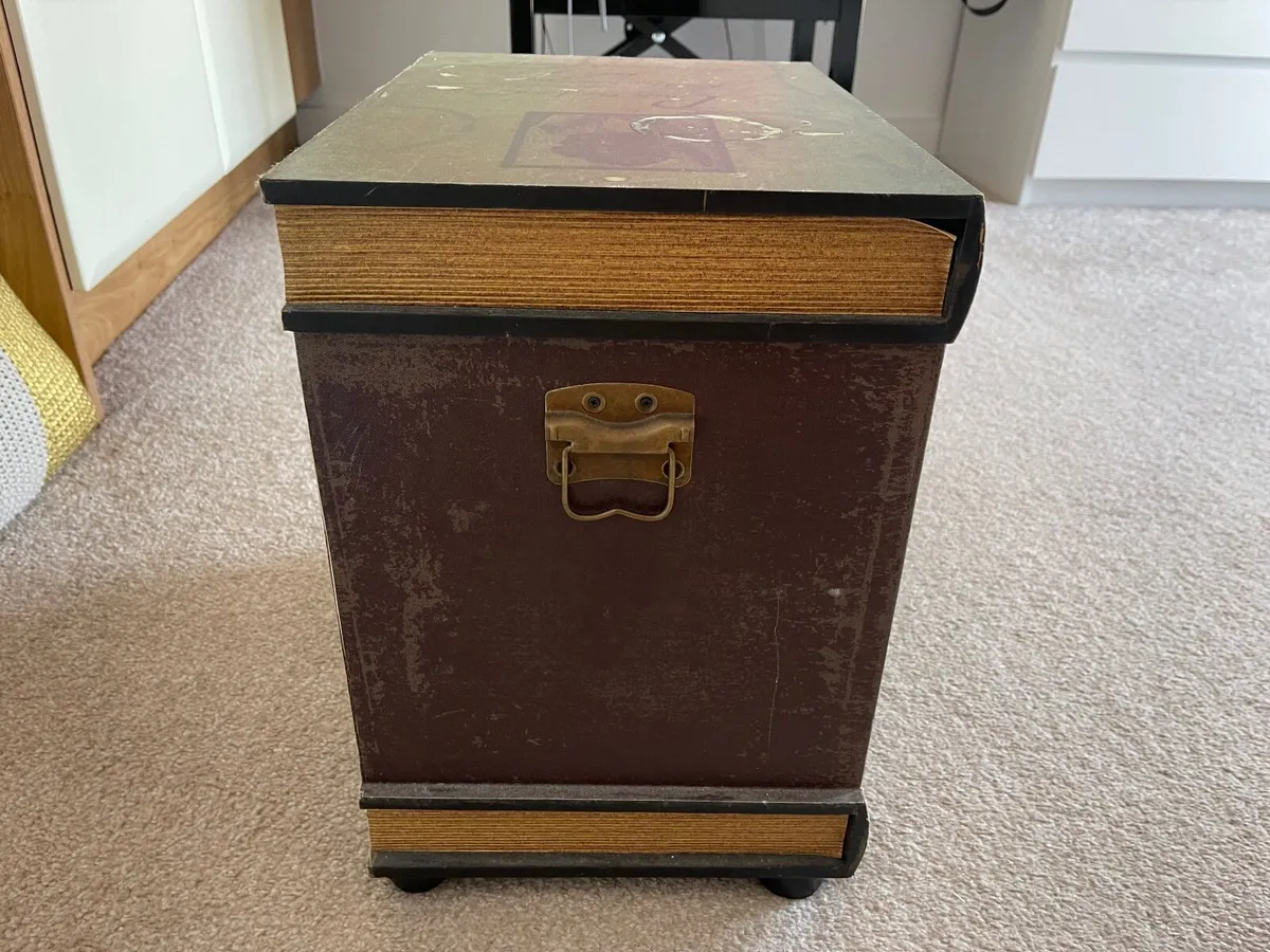 Vintage wooden "book" box - Image 3